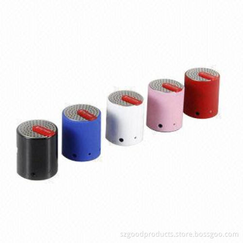 Mini Bluetooth speaker with rechargeable 300mAh battery for smartphone